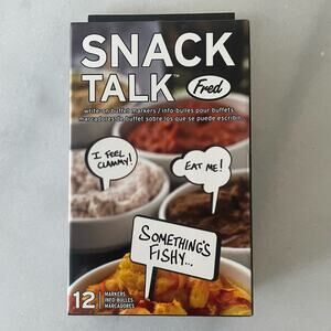 Fred and Friends Snack Talk Food Markers Food tags Charcuterie Board Holiday